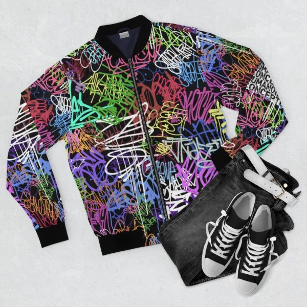 HC Bomber Jacket Colorful Graffiti - Image 3