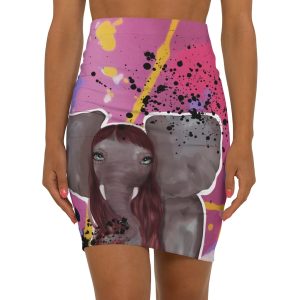HC Women's Mini Skirt Elephantina Splash