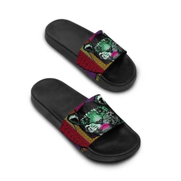 HC Women's Slide Sandals Tiger Graffiti - Image 58