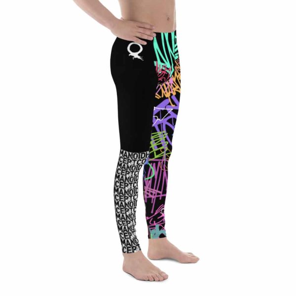 HC Men's Leggings Colorful Graffiti - Image 4