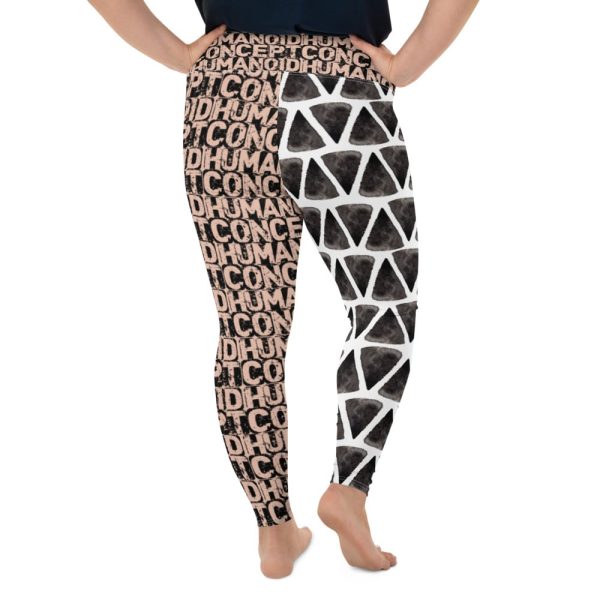 HC Plus Size Leggings Watercolor Triangles - Image 2