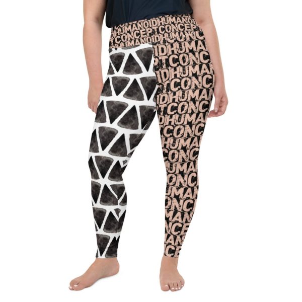 HC Plus Size Leggings Watercolor Triangles