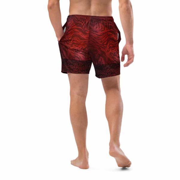 HC Men's Red Lava Swim Trunks - Image 4