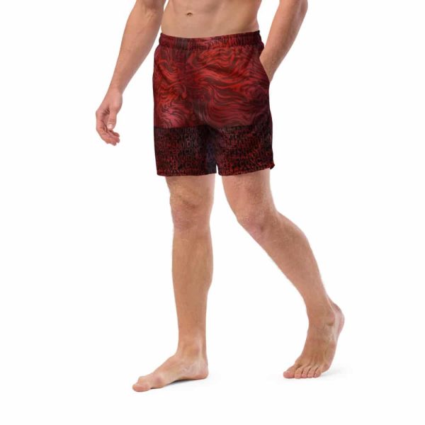 HC Men's Red Lava Swim Trunks - Image 2