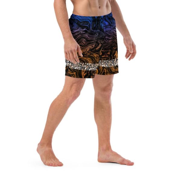 HC Men's Yellow Lava Swim Trunks - Image 3