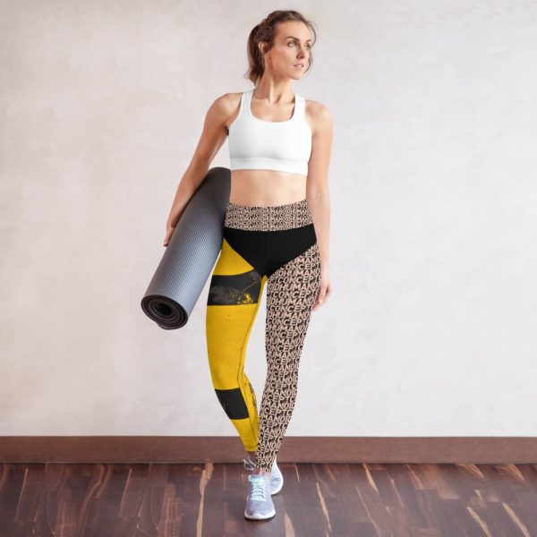 HC Yoga Leggings Yellow Slip - Image 2