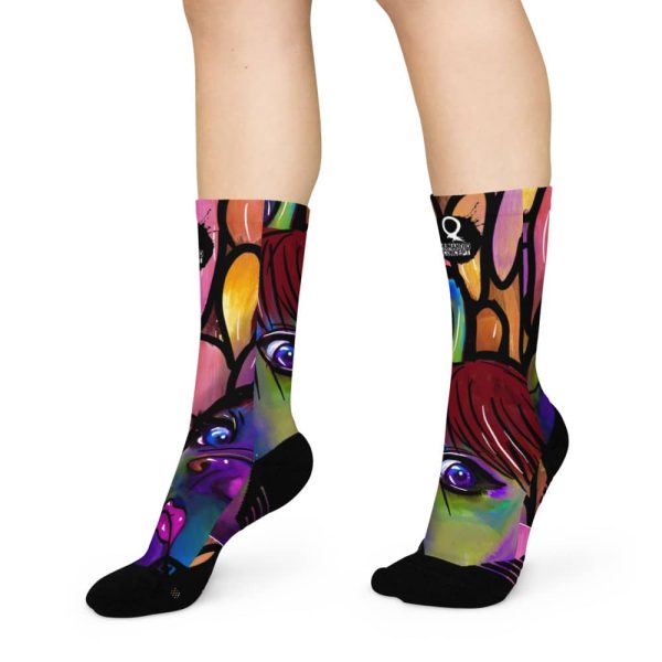 HC Colorful Bulldog Basketball Socks - Image 2