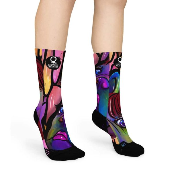 HC Colorful Bulldog Basketball Socks - Image 3