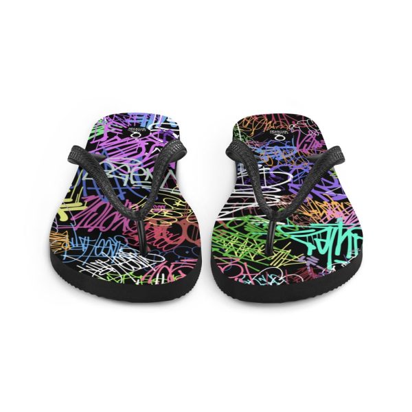 HC Flip-Flops Colorful Graffiti - Image 4