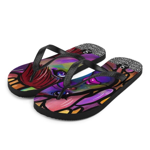 HC Flip-Flops Colorful Bulldog - Image 2