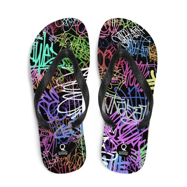 HC Flip-Flops Colorful Graffiti