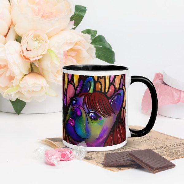 HC Colorful Bulldog Mug with Color Inside - Image 24