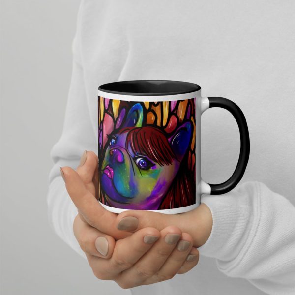 HC Colorful Bulldog Mug with Color Inside - Image 31