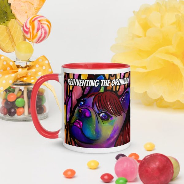 HC Colorful Bulldog Mug with Color Inside - Image 43