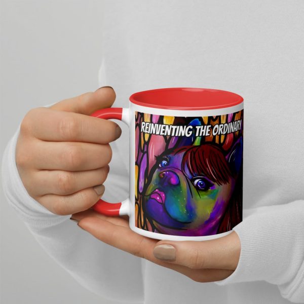 HC Colorful Bulldog Mug with Color Inside - Image 54