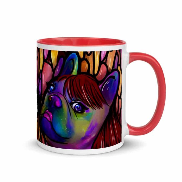 HC Colorful Bulldog Mug with Color Inside - Image 32