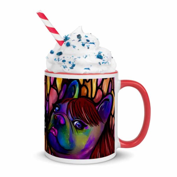 HC Colorful Bulldog Mug with Color Inside - Image 45