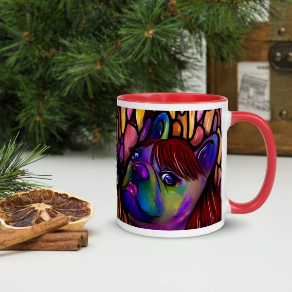 HC Colorful Bulldog Mug with Color Inside - Image 46