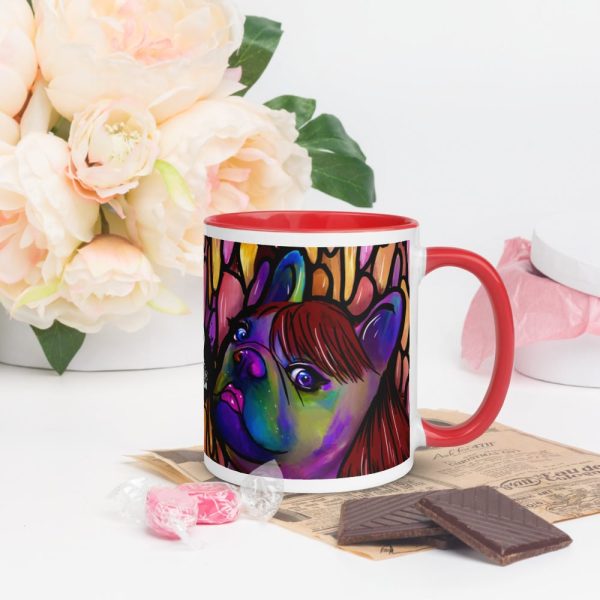 HC Colorful Bulldog Mug with Color Inside - Image 48