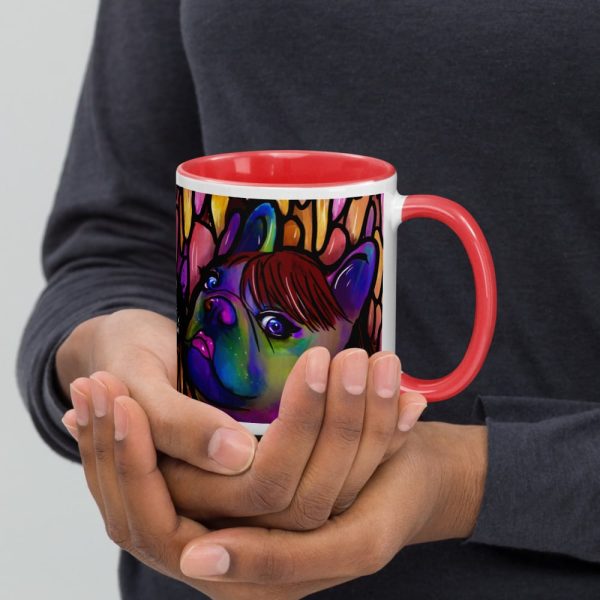 HC Colorful Bulldog Mug with Color Inside - Image 52