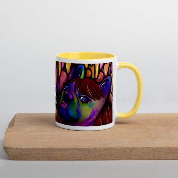 HC Colorful Bulldog Mug with Color Inside - Image 60