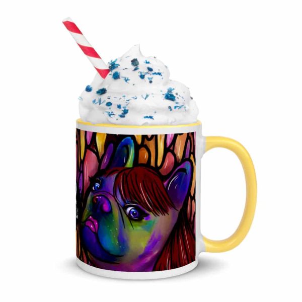 HC Colorful Bulldog Mug with Color Inside - Image 68