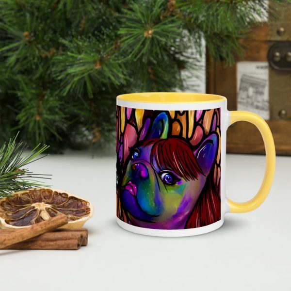 HC Colorful Bulldog Mug with Color Inside - Image 69