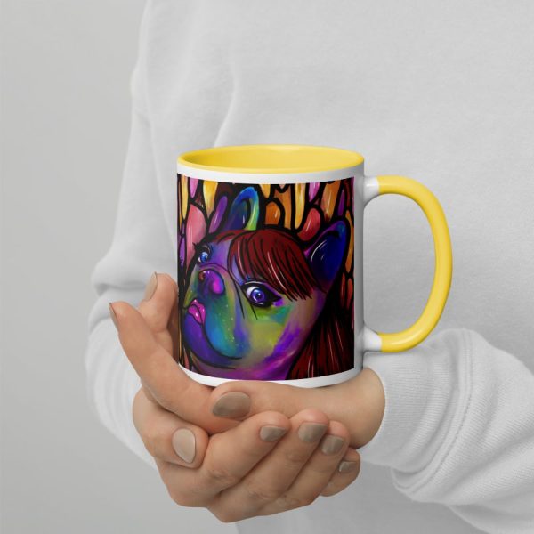 HC Colorful Bulldog Mug with Color Inside - Image 78