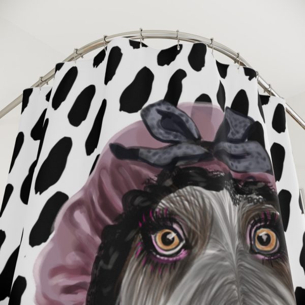 HD Shower Curtain Dog Beauté - Image 2