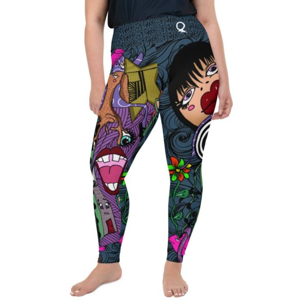 HC Plus Size Leggings Crazy Friends Arapawa Color