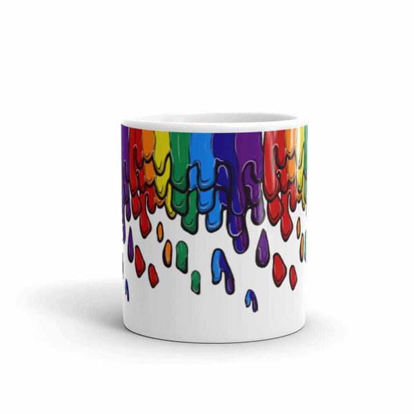 HC White Glossy Mug Melted Pride - Image 3