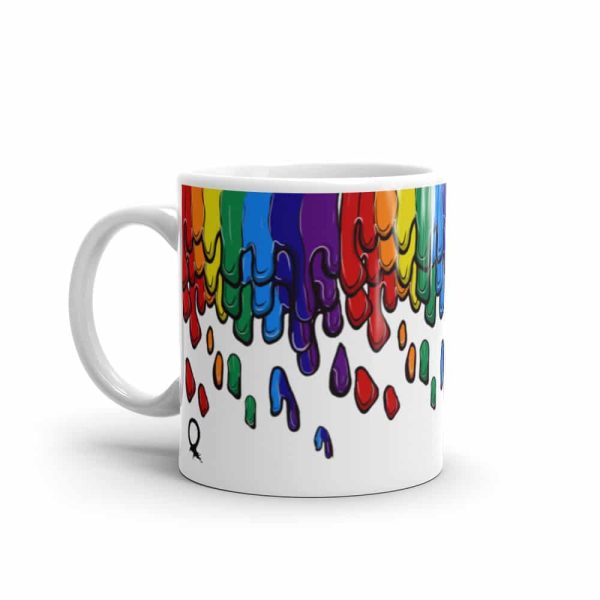 HC White Glossy Mug Melted Pride - Image 2