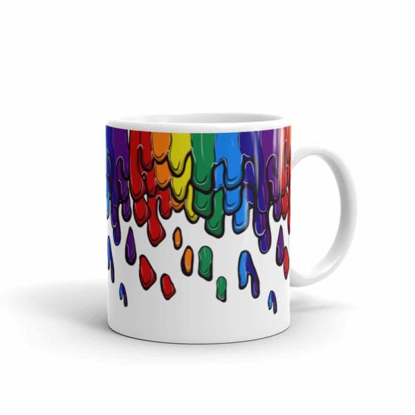 HC White Glossy Mug Melted Pride