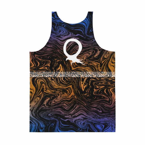 HC Unisex Tank Top Yellow Lava - Image 2