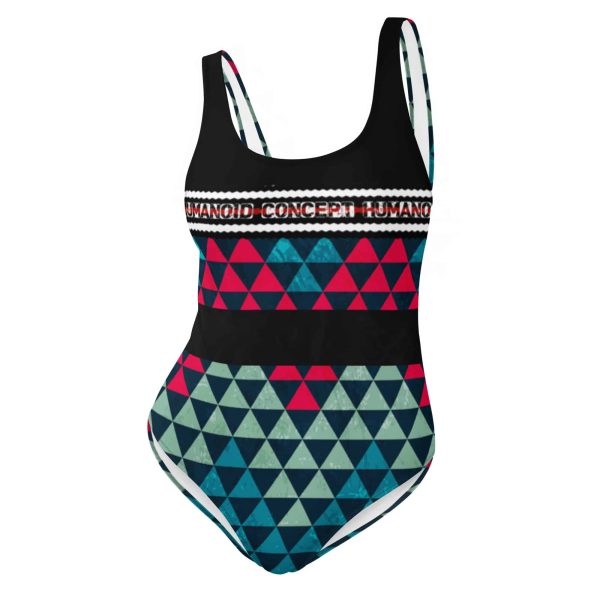 HC One-Piece Swimsuit Zig Zag Triangle