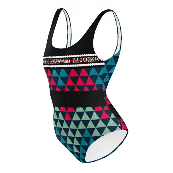 HC One-Piece Swimsuit Zig Zag Triangle - Image 3