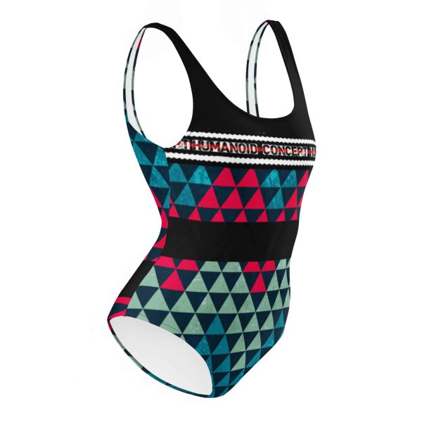 HC One-Piece Swimsuit Zig Zag Triangle - Image 2