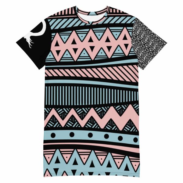 HC T-Shirt Dress Geometric Pattern