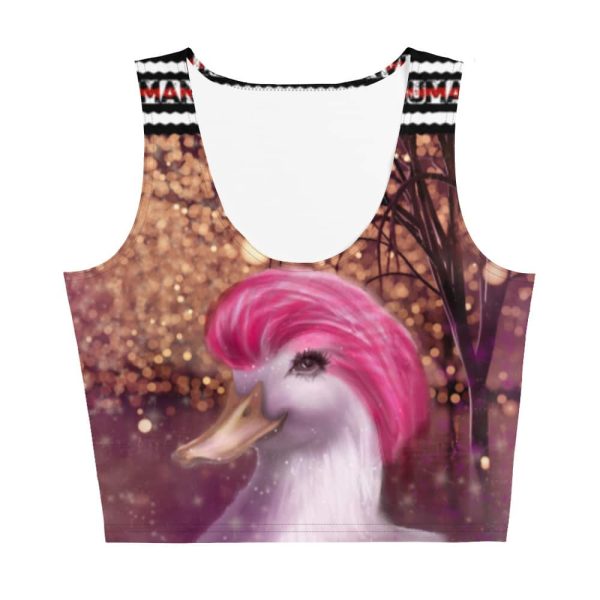 HC Crop Top Pink Duck In The Lake