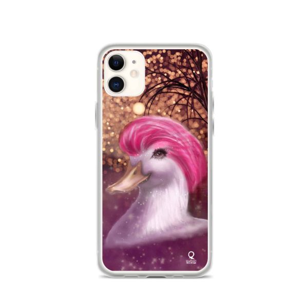 iPhone Case Pink Duck In The Lake - Image 2