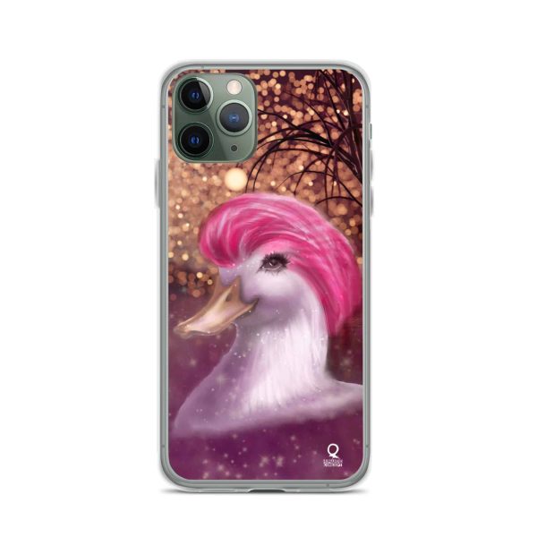 iPhone Case Pink Duck In The Lake - Image 4