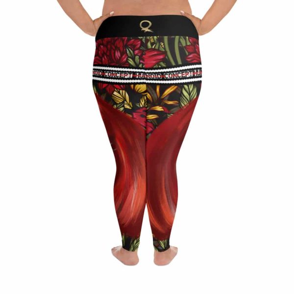 HC Plus Size Leggings 3D Rabbit In The Garden - Image 4