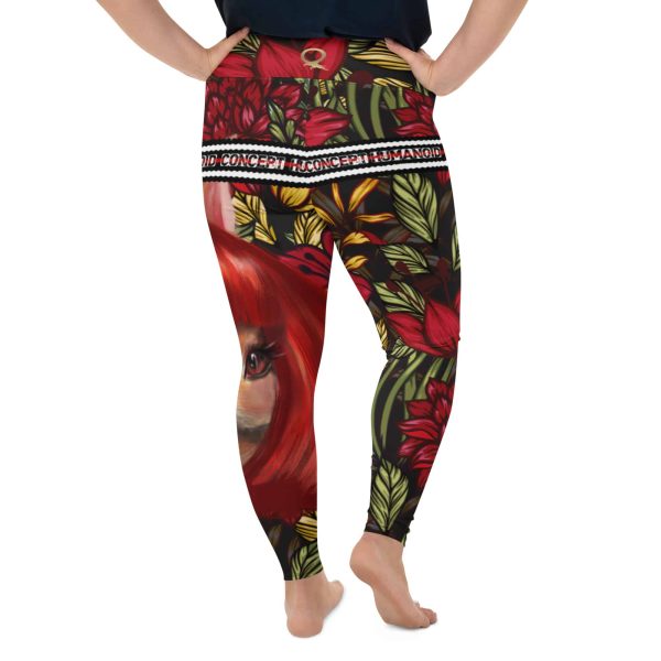 HC Plus Size Leggings Rabbit In The Garden - Image 2