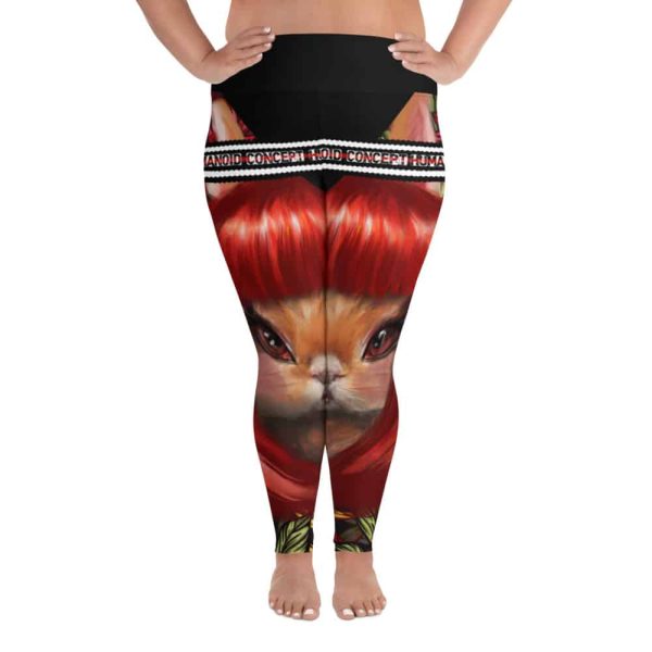 HC Plus Size Leggings 3D Rabbit In The Garden