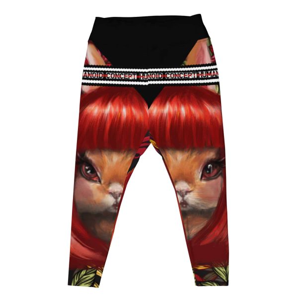 HC Plus Size Leggings 3D Rabbit In The Garden - Image 3