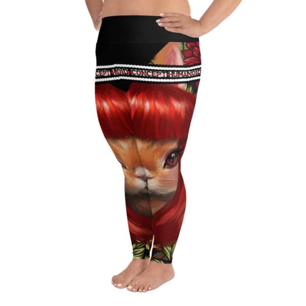 HC Plus Size Leggings 3D Rabbit In The Garden - Image 6