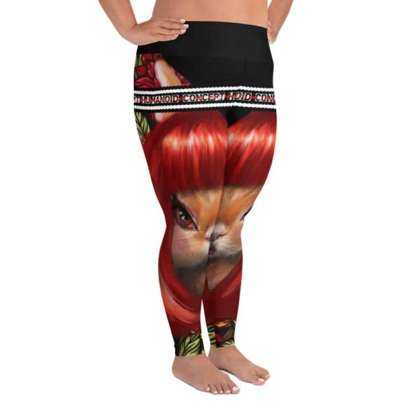 HC Plus Size Leggings 3D Rabbit In The Garden - Image 5