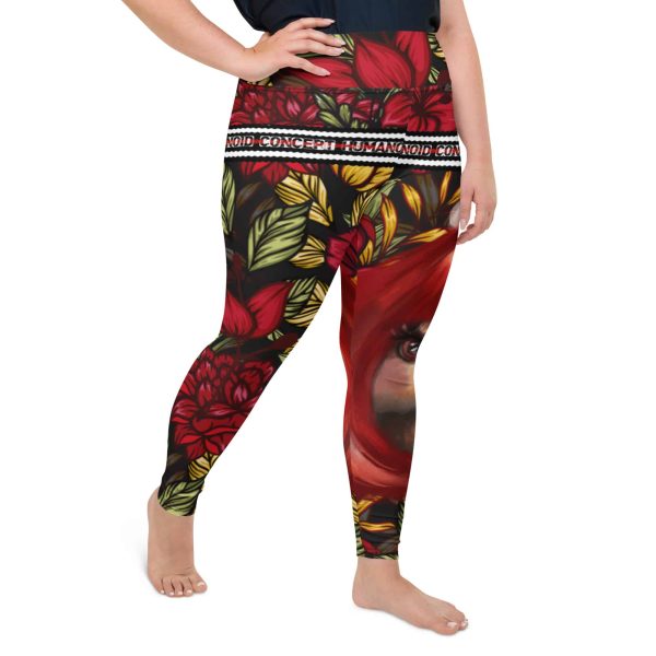 HC Plus Size Leggings Rabbit In The Garden - Image 3