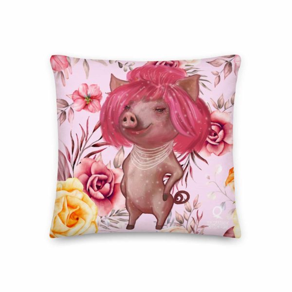 HC Premium Pillow The Pig With Pink Hair - Image 2