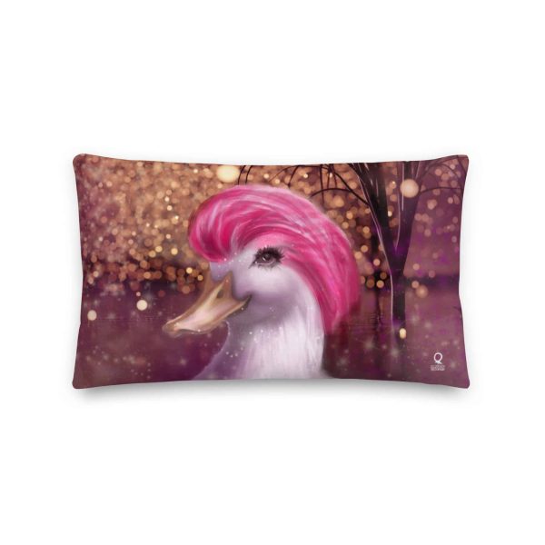 HC Premium Pillow Pink Duck In The Lake - Image 4